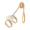 Baby pacifier with a strap on a white background