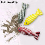 Catnip Fish Plush Cat Toy – Interactive Chew & Play Toy for Cats