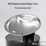 PetiClub Wireless Stainless Steel Pet Water Fountain for Cats & Dogs