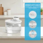 PetiClub Wireless Stainless Steel Pet Water Fountain for Cats & Dogs