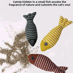 Catnip Fish Plush Cat Toy – Interactive Chew & Play Toy for Cats