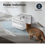 PetiClub Smart Automatic Pet Water Fountain with Radar Motion Sensor