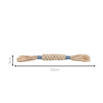 Measurement chart showing a piece of rope with dimensions on a white background