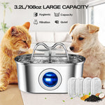 automatic pet water dispenser for cats and dogs with four filters