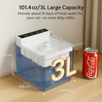 motion activated pet fountain with type c charging